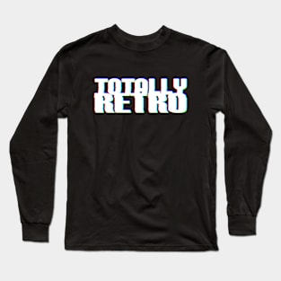 Totally Retro Glitch VHS Long Sleeve T-Shirt